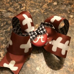 Alabama Houndstooth Hairbow 5’